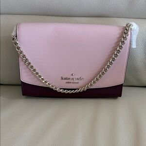 Kate Spade Pink and Burgundy Crossbody Bag